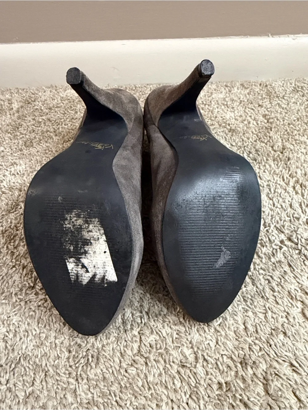 Very Volatile Taupe Suede Pointed Ankle Booties